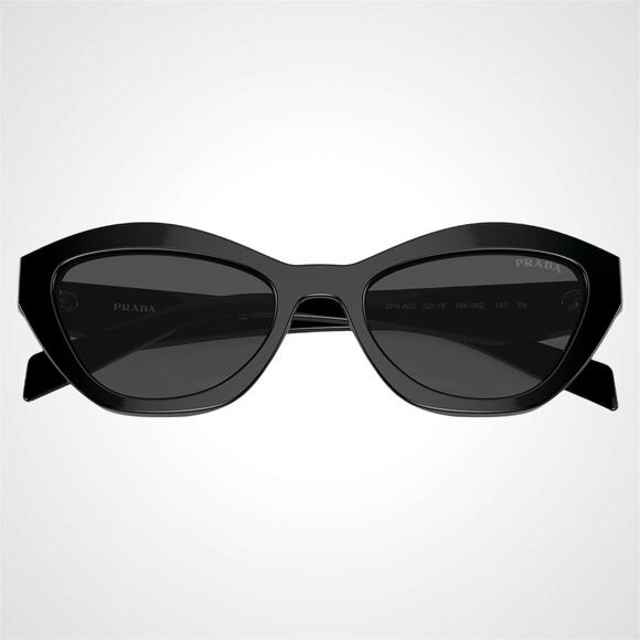 New PRADA Sunglasses Black Butterfly Cat Eye Logo Symbole Logo New